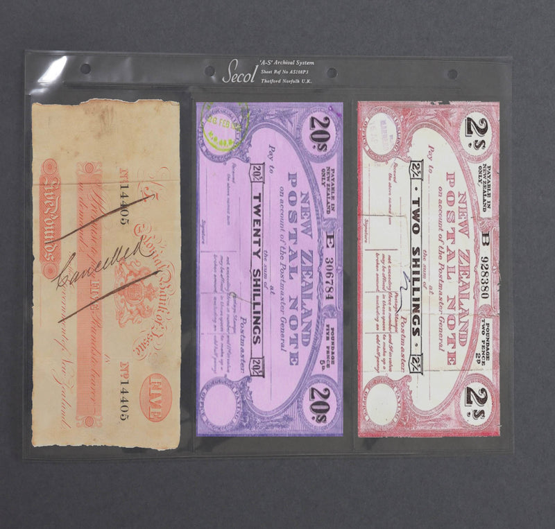 Secol Polyester Page 3 Pocket - 4x9" - 102mmx230mm