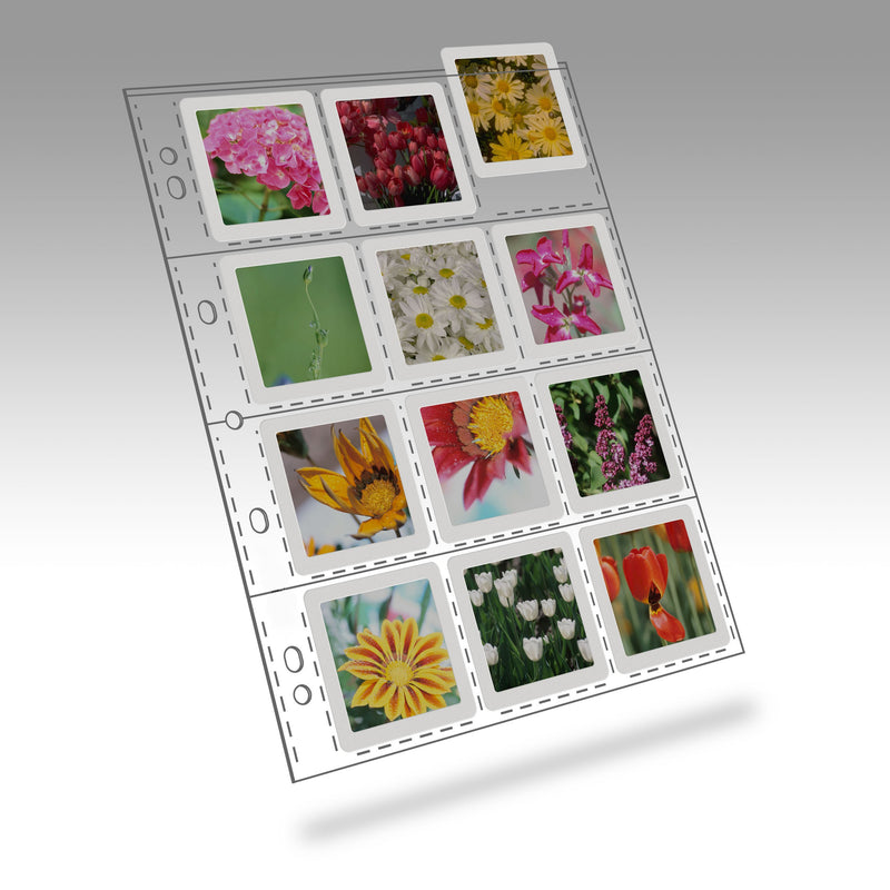 Polypropylene 120mm Slide Pages 12 Pocket