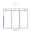 Secol Polyester Page 3 Pocket - 4x9" - 102mmx230mm